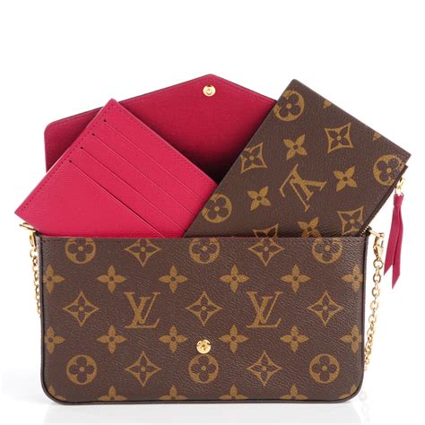 louis vuitton brown chain pochette|louis vuitton monogram accessories.